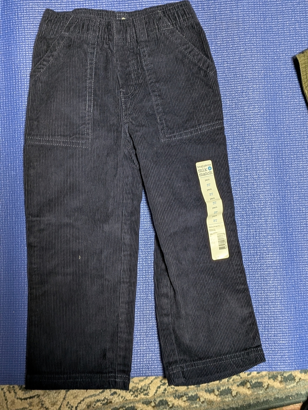 Toughskins Black Corduroy Pull-On Pants